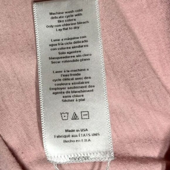 Lunya Restore Base Long Sleeve Tee in Pink M - Picture 7 of 11